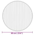Miniatyrbild 8 av 8: vidaXL Matta rund natur 60 cm bambu