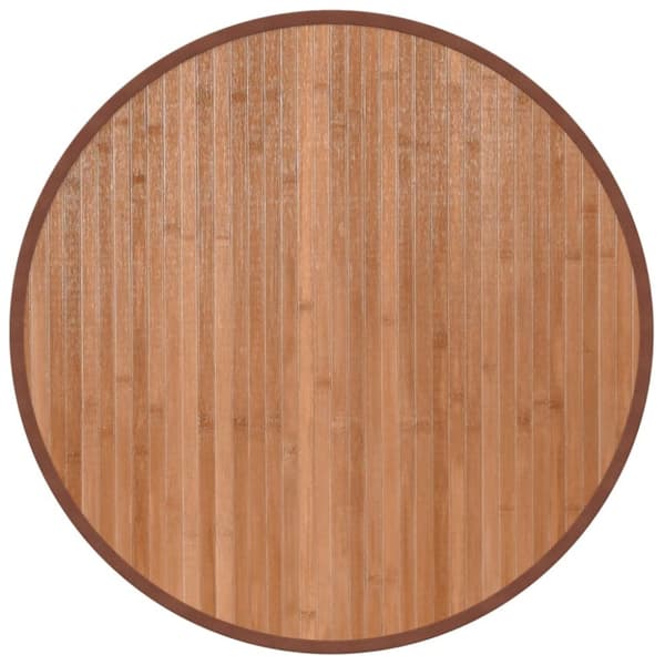 vidaXL Matta rund natur 60 cm bambu