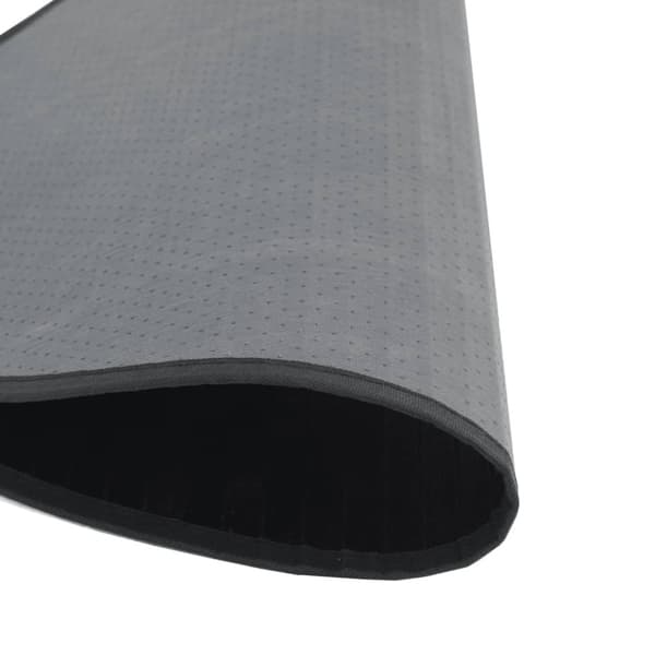 vidaXL Teppe rund svart 80 cm bambus