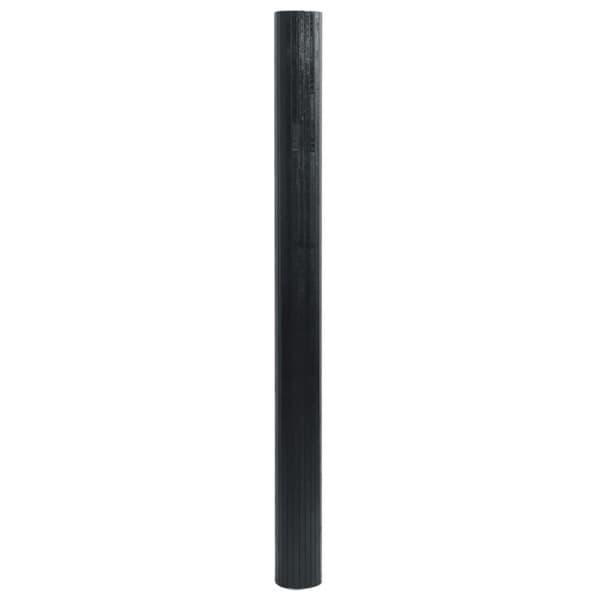 vidaXL Teppe rektangulært svart 60x500 cm bambus