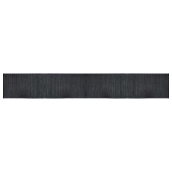 vidaXL Teppe rektangulær grå 60x400 cm bambus