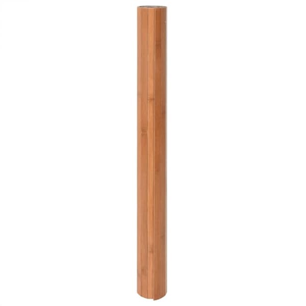 vidaXL gulvtæppe 70x100 cm rektangulær bambus naturfarvet