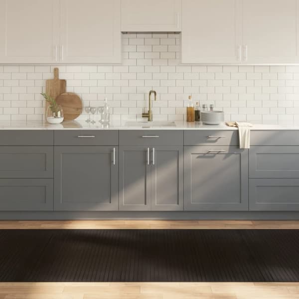 vidaXL Matta rektangulär mörkbrun 100x1000 cm bambu