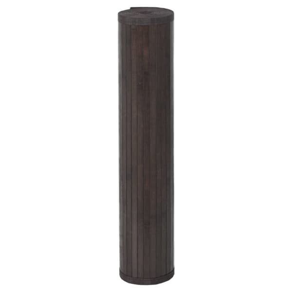 vidaXL Matta rektangulär mörkbrun 100x1000 cm bambu