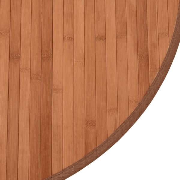 vidaXL Matta rund brun 100 cm bambu