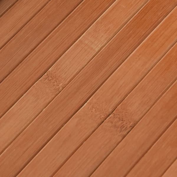 vidaXL Matta rund brun 100 cm bambu