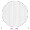 Miniatyrbild 7 av 8: vidaXL Matta rund brun 100 cm bambu