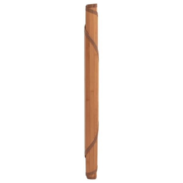 vidaXL Matta rund brun 100 cm bambu