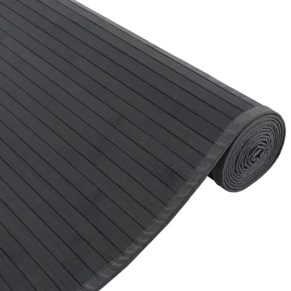 vidaXL Matto suorakaide musta 80x300 cm bambu