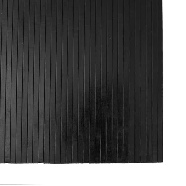 vidaXL gulvtæppe 80x100 cm bambus sort