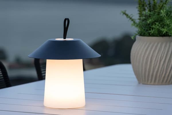 Rubu bordslampa LED utomhus svart.