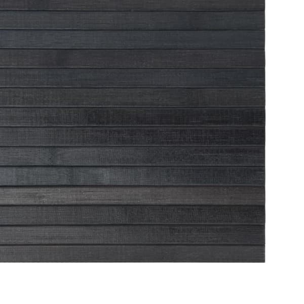 vidaXL Teppe rektangulær grå 100x100 cm bambus