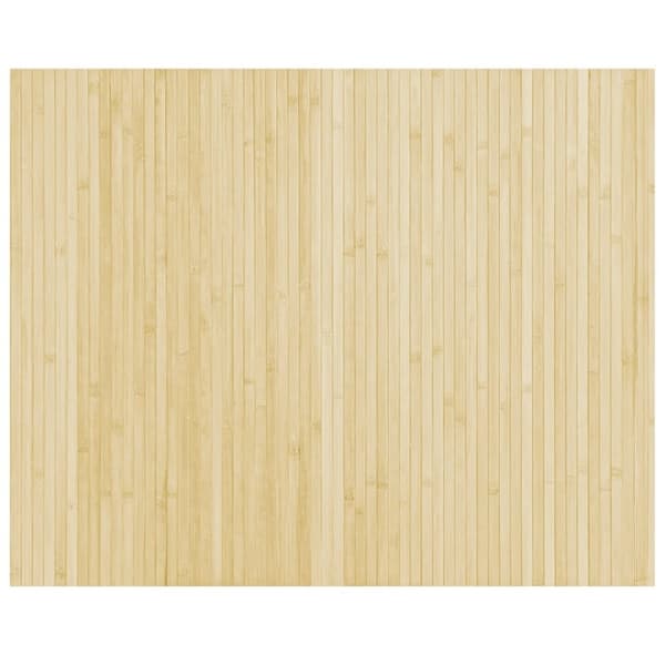 vidaXL Matto suorakaide vaalea luonnollinen 80x100 cm bambu