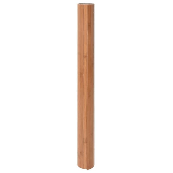 vidaXL Teppe rektangulær naturell 100x100 cm bambus
