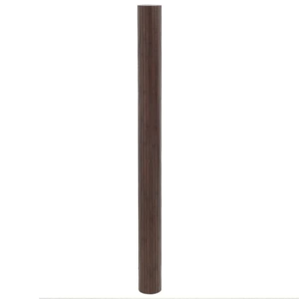 vidaXL Matto suorakaide tummanruskea 80x300 cm bambu
