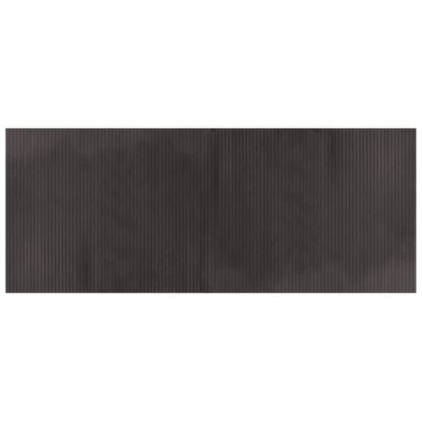 vidaXL Teppe rektangulær mørkebrun 80x200 cm bambus