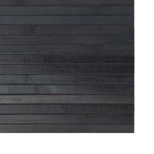 vidaXL Teppe rektangulær grå 100x200 cm bambus