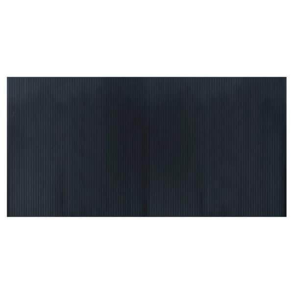 vidaXL Teppe rektangulær grå 100x200 cm bambus