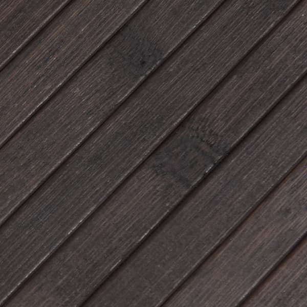 vidaXL gulvtæppe 100x200 cm rektangulær bambus mørkebrun