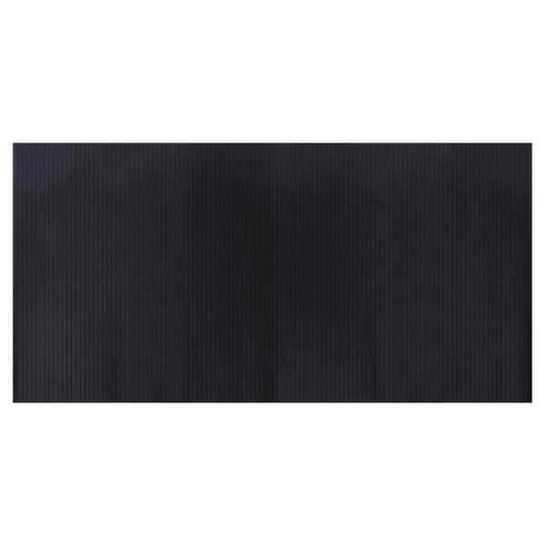 vidaXL Teppe rektangulært svart 100x200 cm bambus