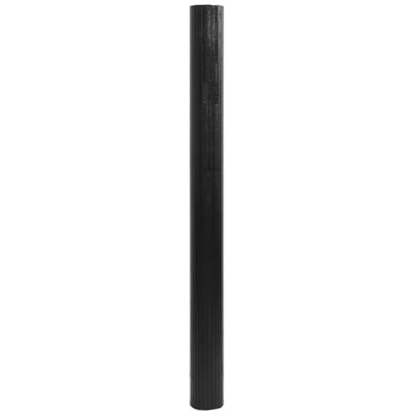 vidaXL Teppe rektangulært svart 80x300 cm bambus