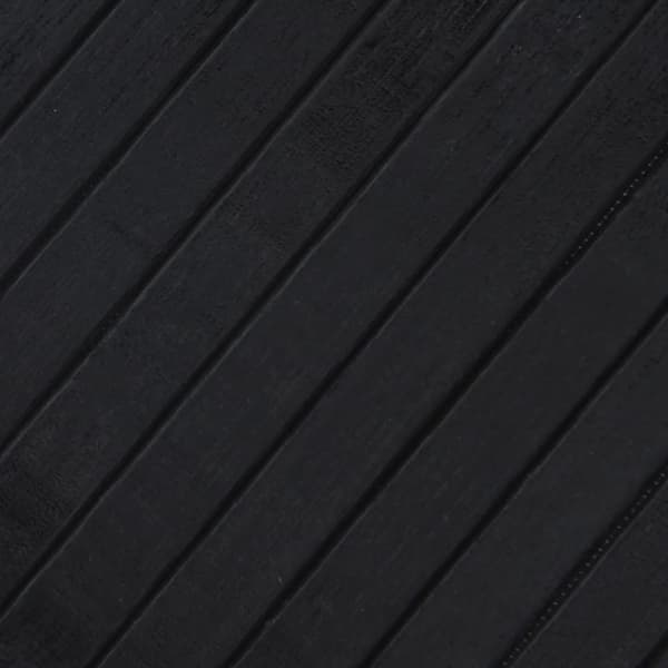 vidaXL Matto suorakaide musta 80x300 cm bambu