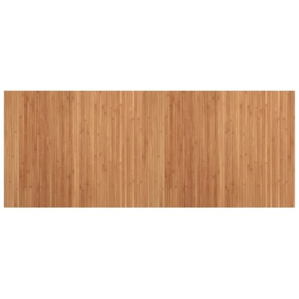 vidaXL gulvtæppe 80x200 cm rektangulær bambus naturfarvet