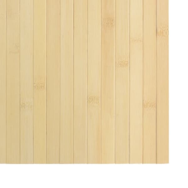 vidaXL Matta rektangulär ljus naturlig 100x200 cm bambu