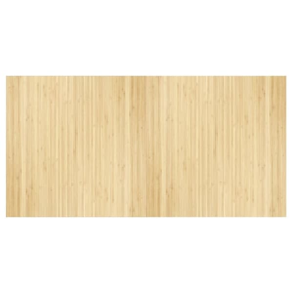 vidaXL Matta rektangulär ljus naturlig 100x200 cm bambu