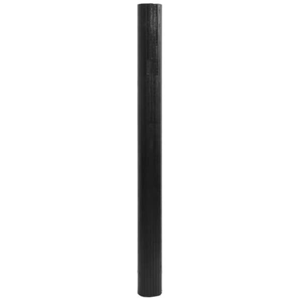 vidaXL Teppe rektangulært svart 80x200 cm bambus
