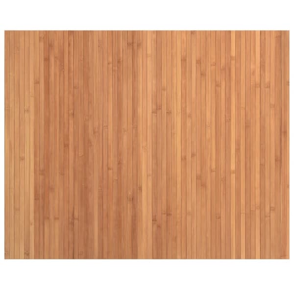 vidaXL gulvtæppe 80x100 cm rektangulær bambus naturfarvet