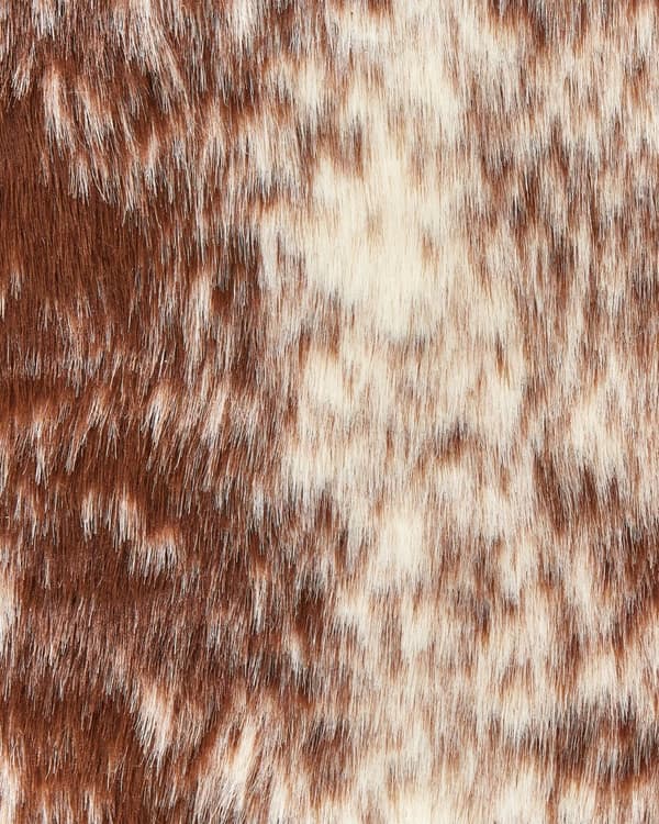 Tæppe Kunstig skind brun 130 x 170 cm kunstig pels håndlavet fluffy skridsikker maskinvaskbar rustik