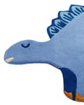Miniatyrbild 6 av 6: Barnmatta Blå Ull 100 x 160 cm Handtuftad Dinosaurieformad Barnkammare Lekrum