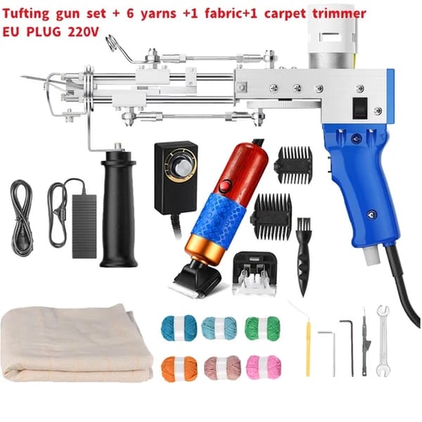 Nukkamattojen asetin, 2-in-1 sähköinen nukkamattojen asetin, 7-21 mm nukkamattojen kone, EU-pistoke 220V