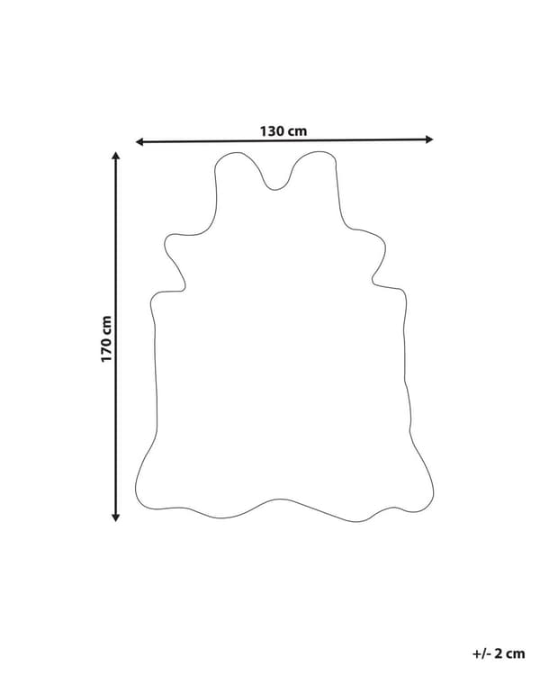 Matta Brun Fuskpäls 130 x 170 cm med Fläckar Organiskt Hjortmönster Vardagsrum Sovrum