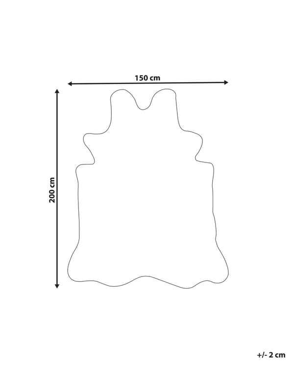 Matta Brun Konstläder 150 x 200 cm med Oregelbundet Komönster Rustik Stil Vardagsrum Sovrum