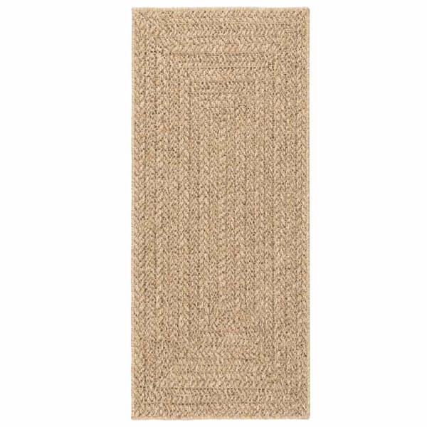 vidaXL Teppe ZIZUR 80x200 cm jute-utseende innendørs og utendørs