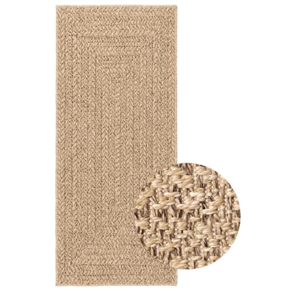 vidaXL Teppe ZIZUR 80x200 cm jute-utseende innendørs og utendørs