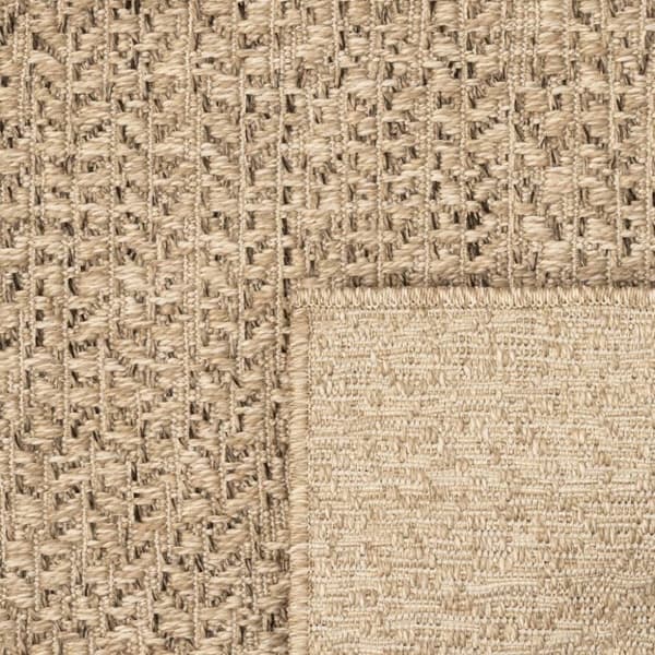 vidaXL gulvtæppe ZIZUR 200x200 cm jute-look indendørs og udendørs
