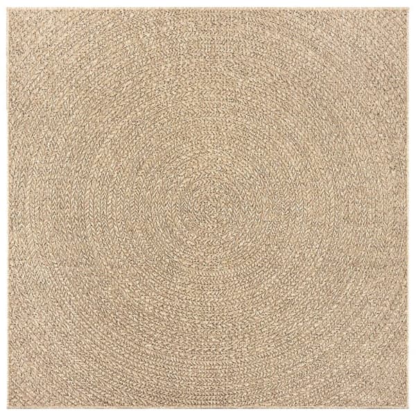 vidaXL Teppe ZIZUR 240x240 cm jute-utseende innendørs og utendørs