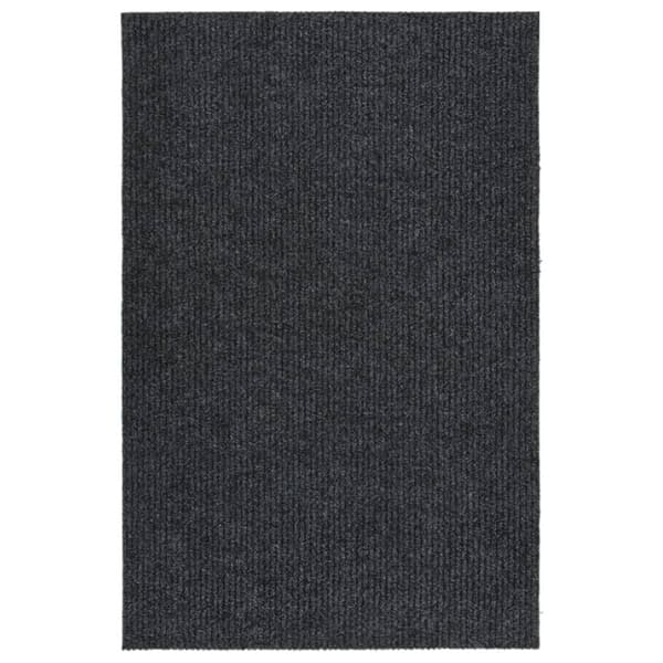 vidaXL snavsbestandig tæppeløber 100x150 cm antracitgrå - Tæpper