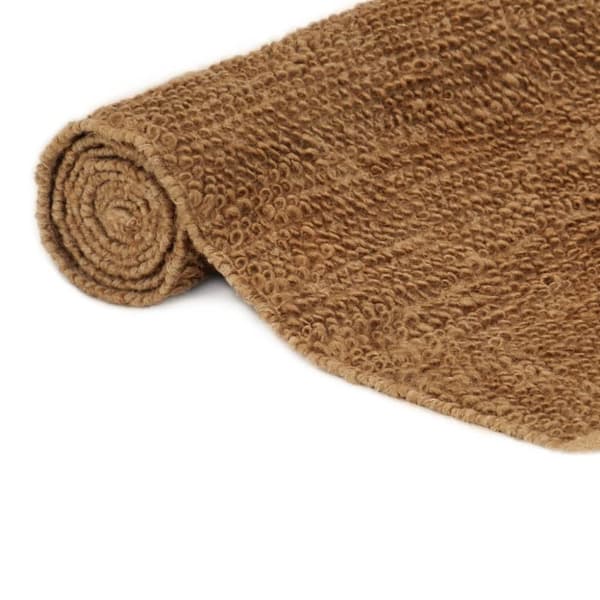 vidaXL håndlavet gulvtæppe 160x230 cm løkkeluv jute og bomuld -  Tæpper