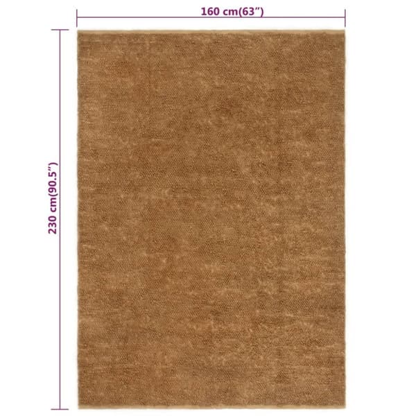 vidaXL håndlavet gulvtæppe 160x230 cm løkkeluv jute og bomuld -  Tæpper