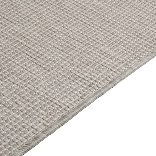 vidaXL fladvævet udendørstæppe 160x230 cm gråbrun -  Tæpper