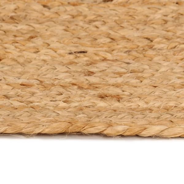 vidaXL gulvtæppe 210 cm flettet jute rundt -  Tæpper