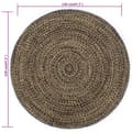 Miniatyrbillede 6 af 6: vidaXL håndlavet tæppe jute 120 cm sort og naturfarvet -  Tæpper