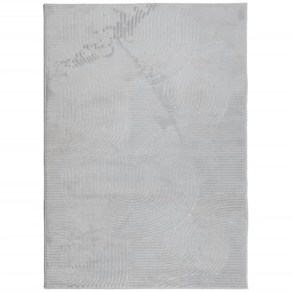 vidaXL Matta IZA kort lugg skandinavisk look grå 200x280 cm - Mattor