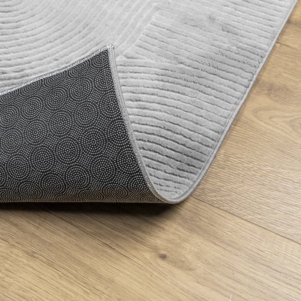 vidaXL Matta IZA kort lugg skandinavisk look grå 200x280 cm -  Mattor