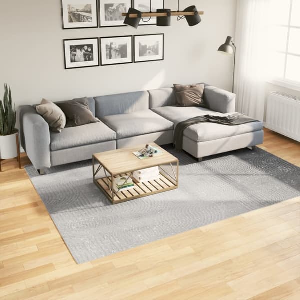 vidaXL Matta IZA kort lugg skandinavisk look grå 200x280 cm - Mattor
