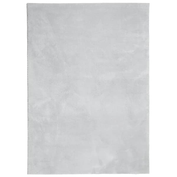 vidaXL Mjuk matta HUARTE med kort lugg tvättbar grå 240x340 cm - Mattor